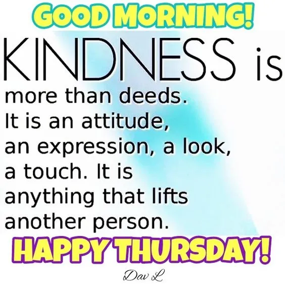 Kindness Happy Thursday