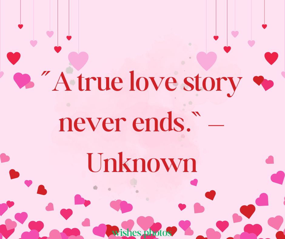 A True Love Story Never Ends — Unknown