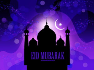 Beautiful Eid Eid Mubarak logo Festivals