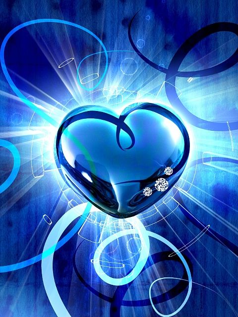 Blue moon heart Heart wallpaper Love heart Blue heart