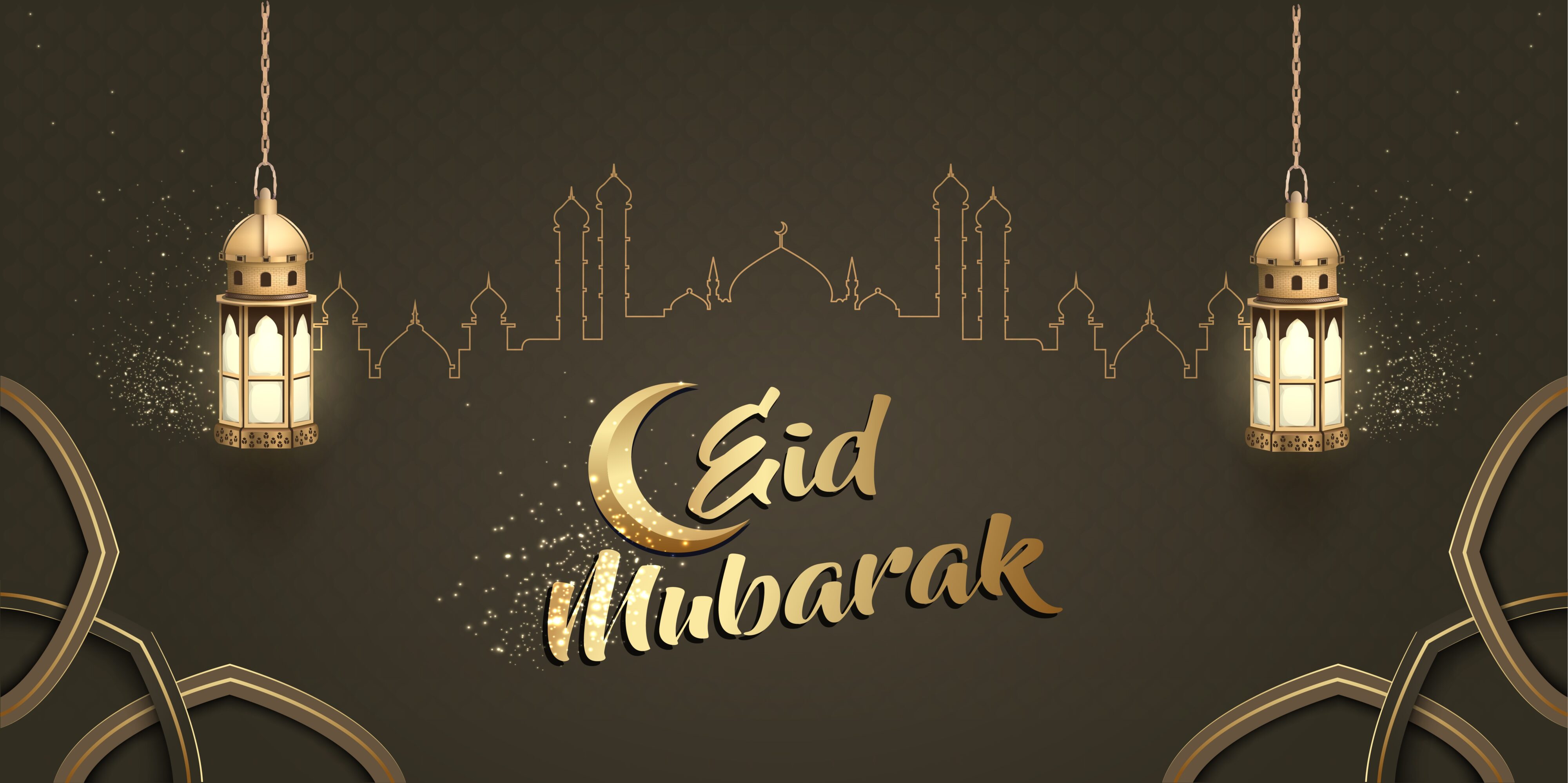 Eid Mubarak 4k 6k Ultra HD Wallpaper