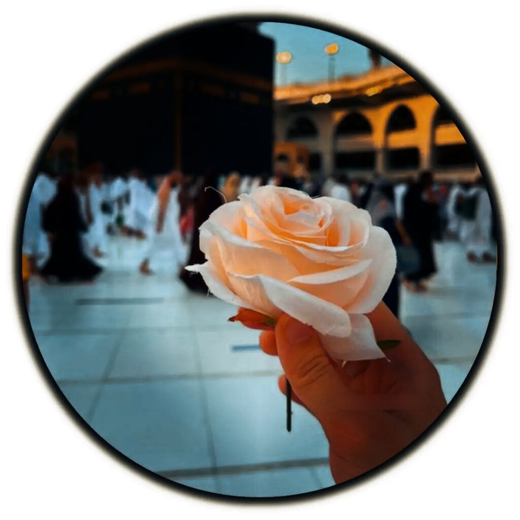 Islamic DP (Kaaba with Flowers)