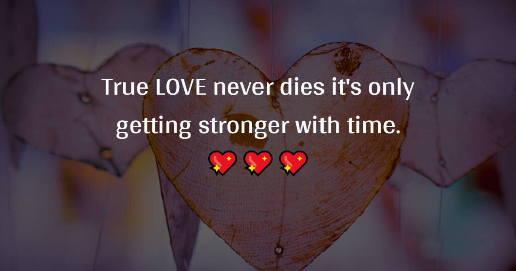 True LOVE Never Dies Its Only Getting Stronger With Time 