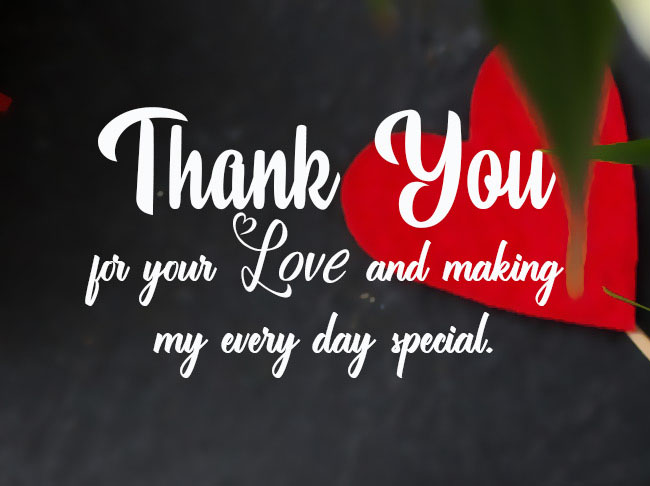 Appreciation Message To My Love