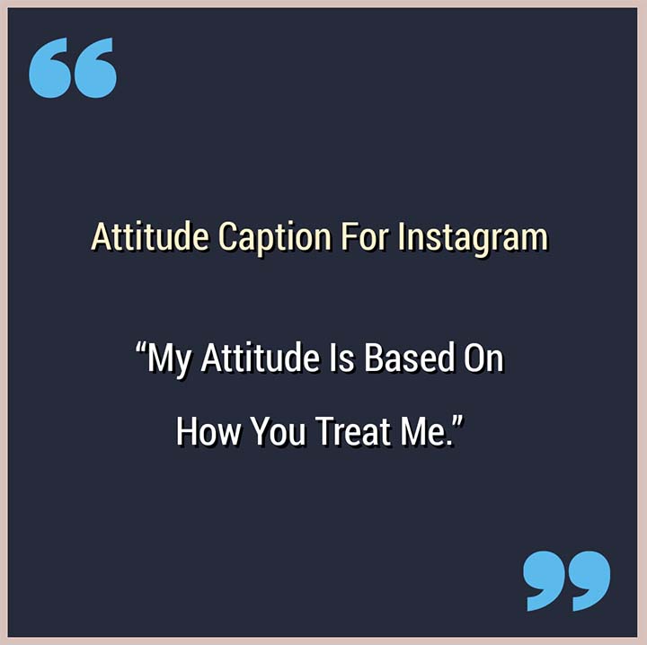 Insta Attitude Caption