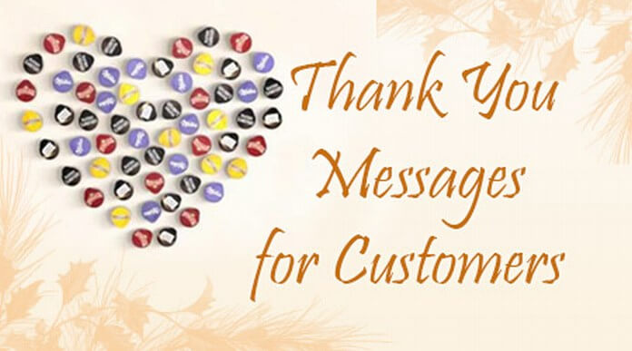 Thank You Messages Customers