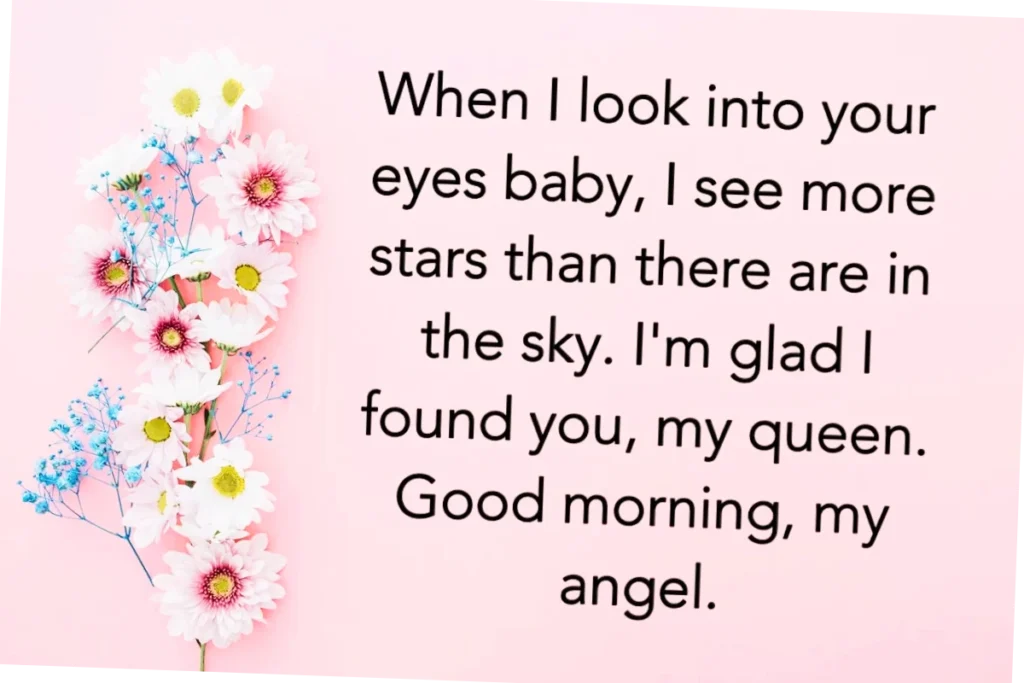 When I Look Into Your Eyes, Baby!! Good Morning Text Messages For Her