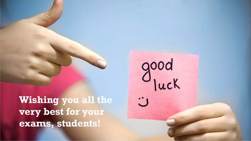 Wishing You All The Very Best For Your Exams Students Good Luck Wishes Image