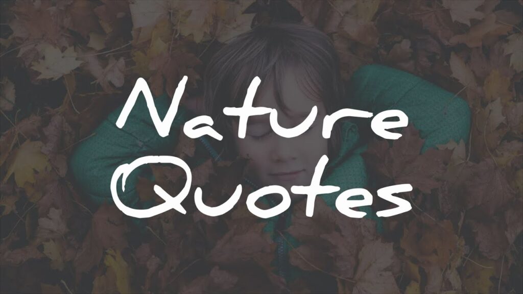 53 Short Nature Quotes Best Inspirational Thoughts on Nature