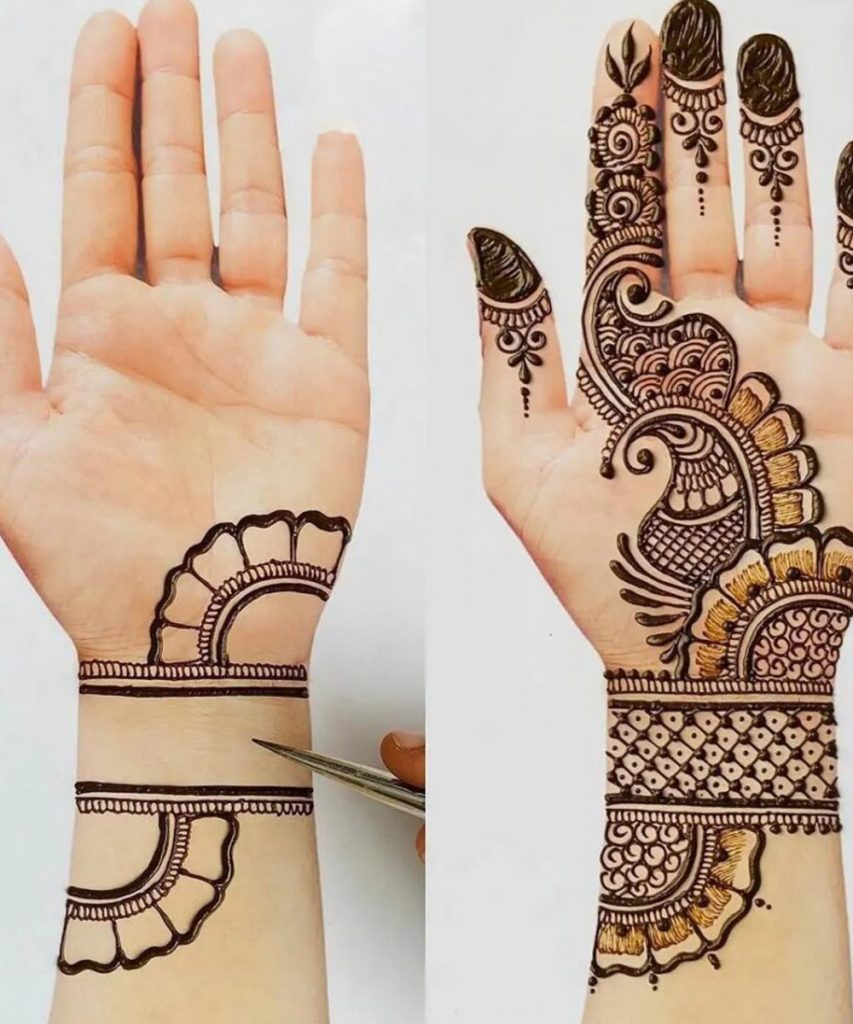 Classic Easy Arabic Mehendi Design