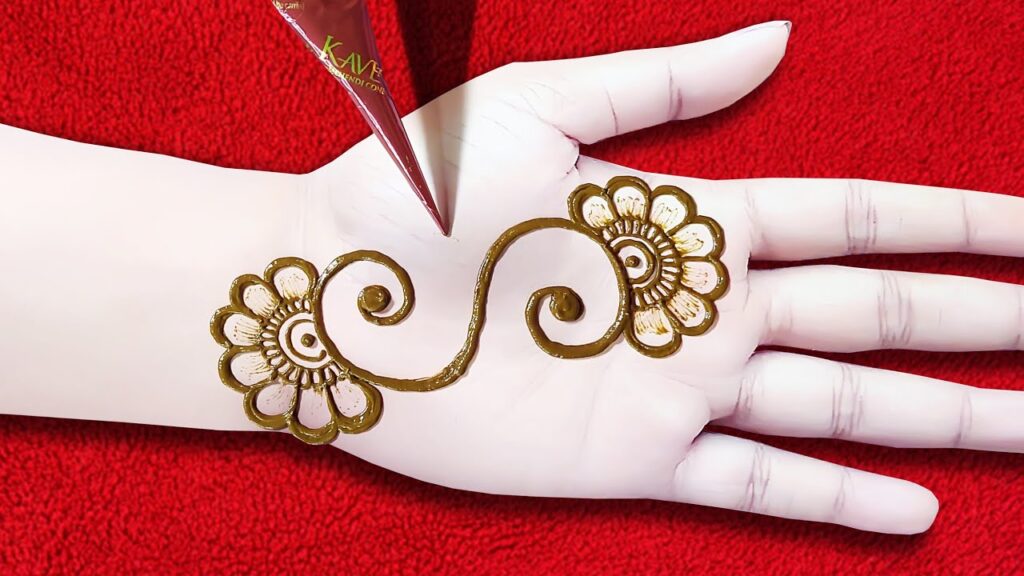Simple Mehndi Design Trick From S Letter