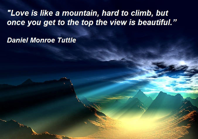 Mountain Quotes On Love