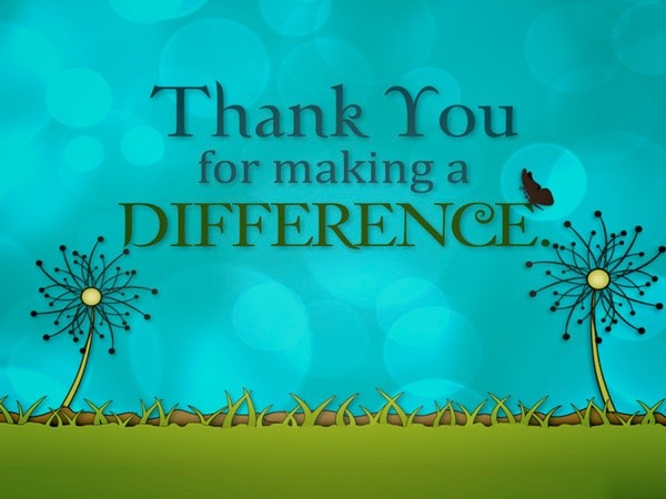 Sending Thanks for Making a Difference