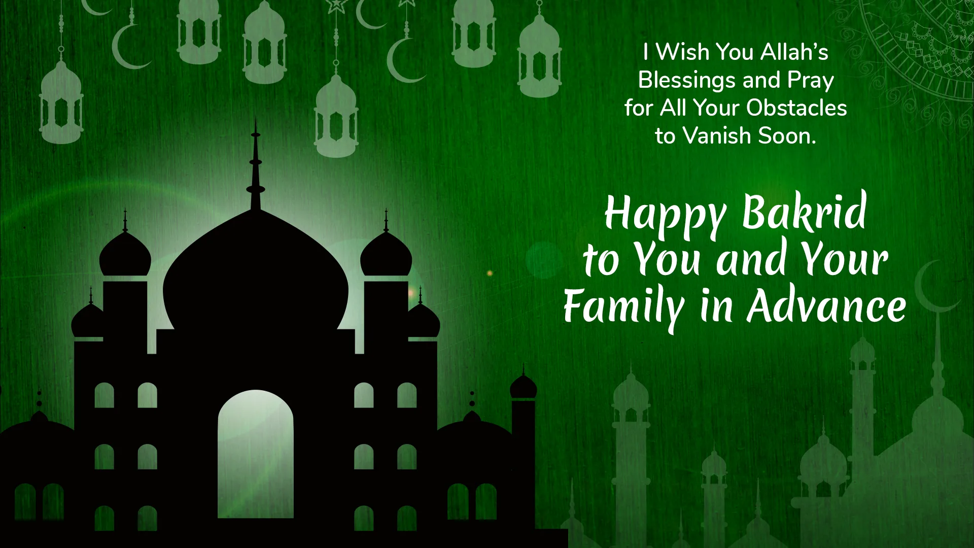 Bakrid Wishes in Advance Message