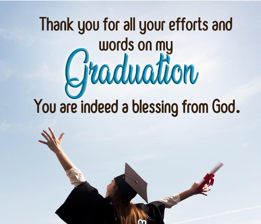 Graduation Thank You Message 