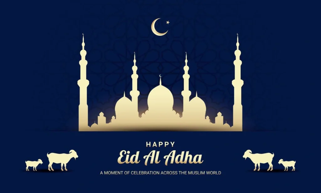 eid al adha background fit for greeting card wallpaper and other vector