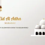 eid al adha background fit for greeting card wallpaper and other vector 2