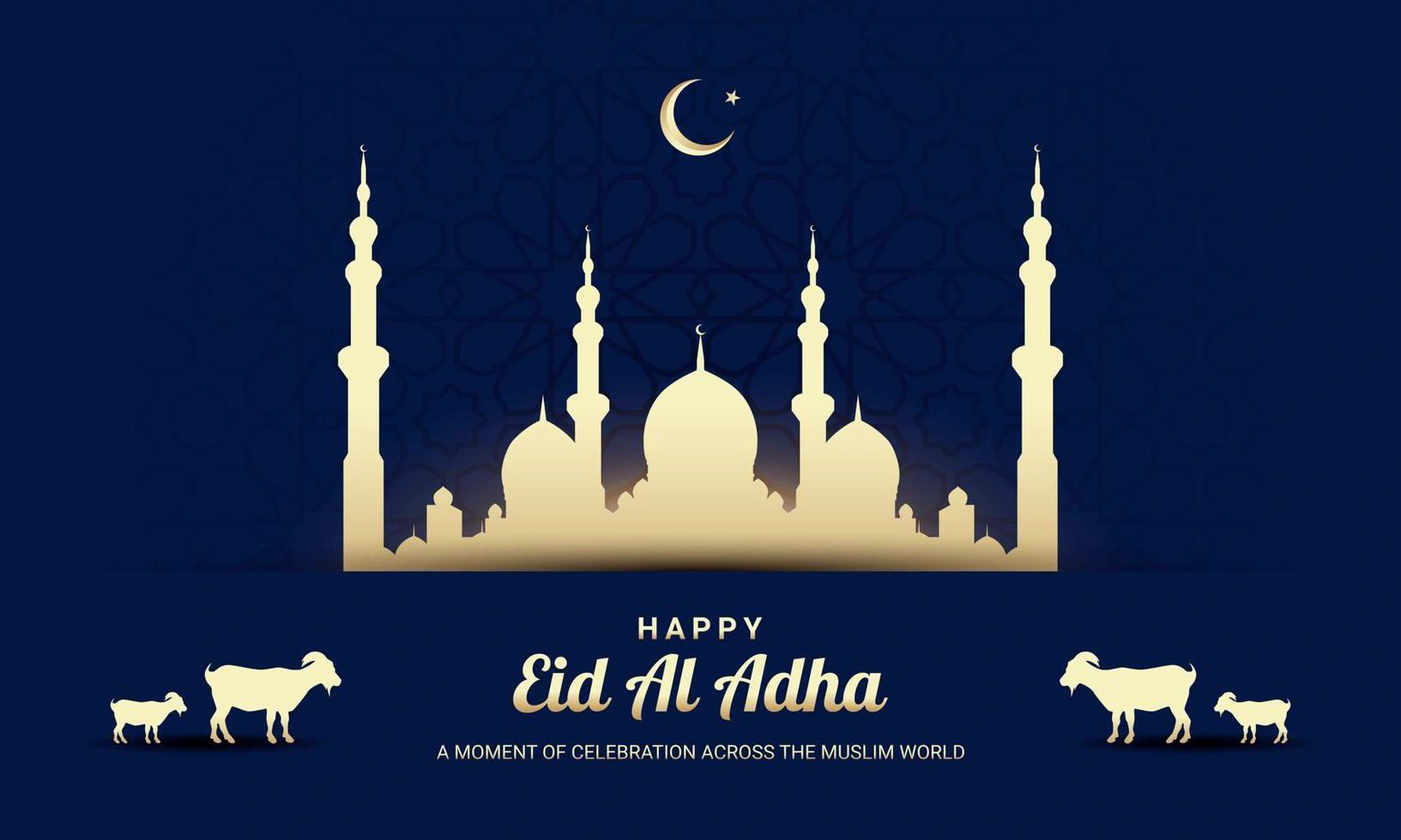 eid al adha background fit for greeting card wallpaper and other vector