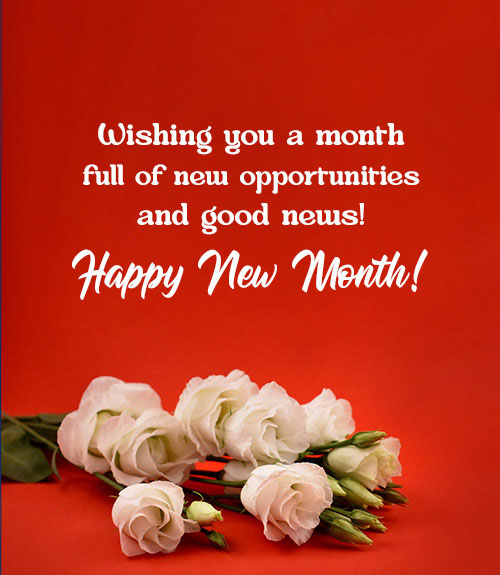 happy new month text