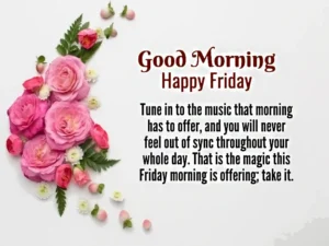 Good morning happy Friday. Tune in the music that morning has to offer and you will never feel out of sync Thought out your whole day. That is the Magic this Friday morning is offering Take it Good morning happy Friday. Tune in the music that morning has to offer and you will never feel out of sync Thought out your whole day. That is the Magic this Friday morning is offering Take it