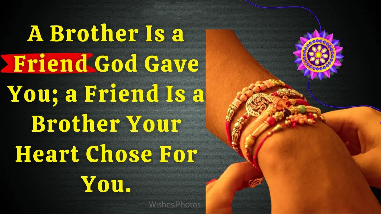 A brother is friend, God gave you, a friend is a brother your heart chose for u