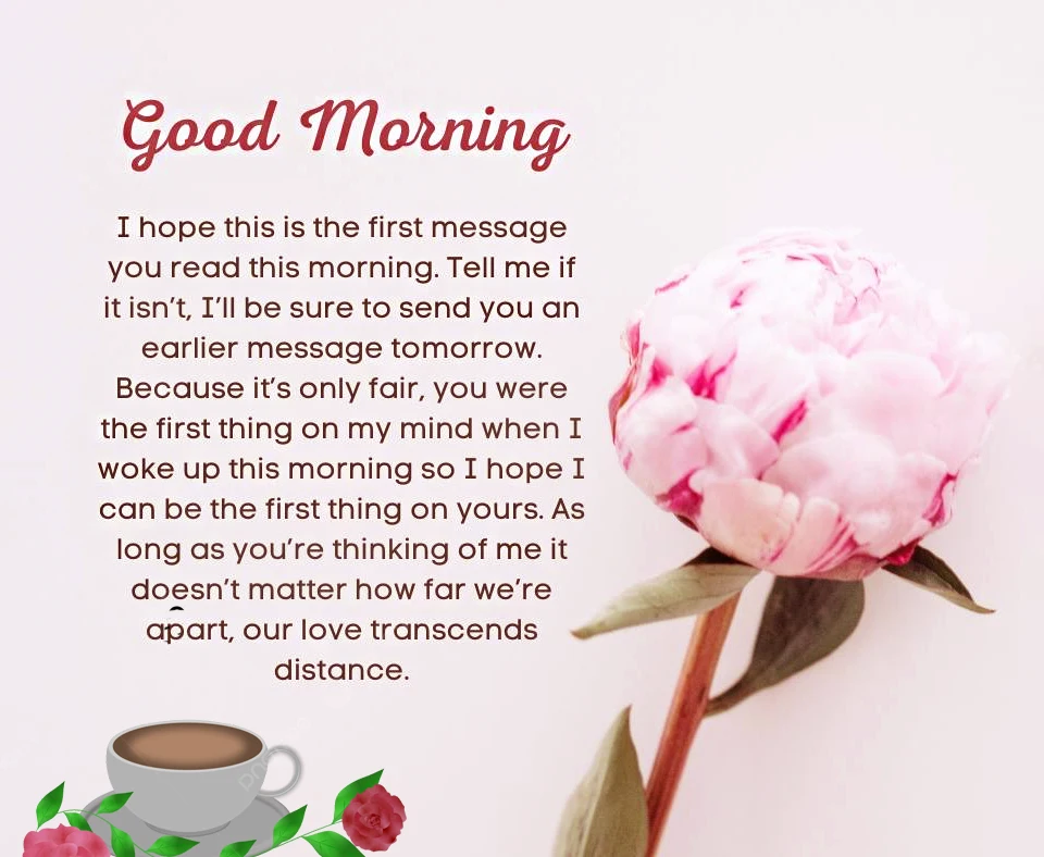 Good Morning i hope this is the first messages you read this moring