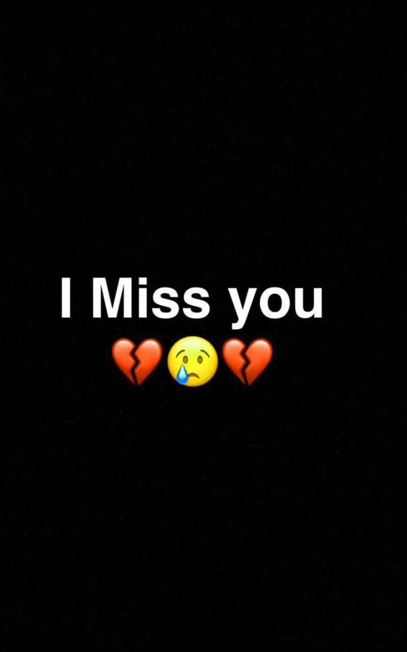 i miss you mood off dp with emoji