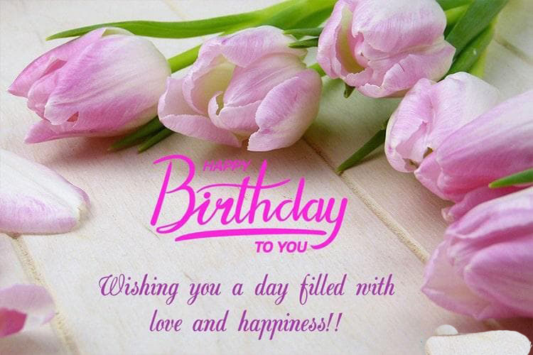 Beautiful Flowers For Birthday Wishes Card Images