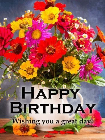 Beautiful Happy Birthday Flowers Wishes Images For 2023
