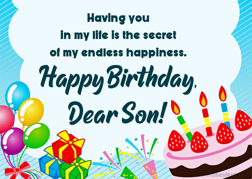 Birthday Wishes For Son With Images Quotes SMS