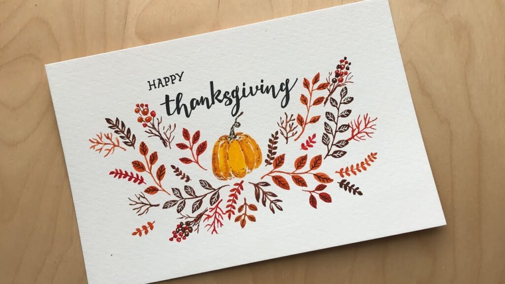 Easy Thanksgiving Card Ideas