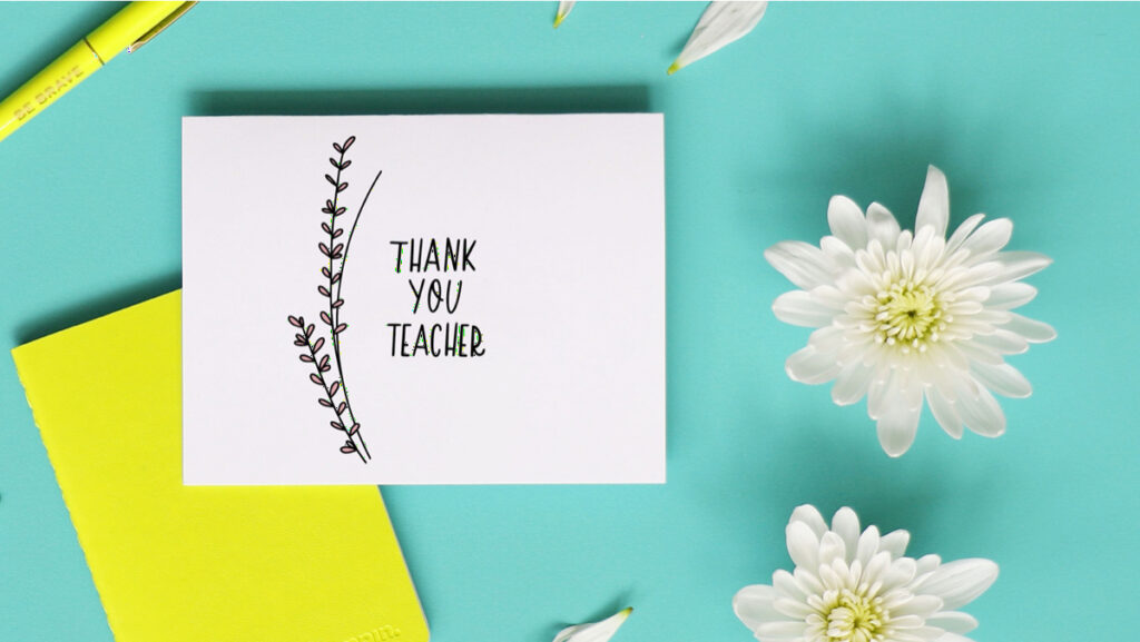 End of Year Thank You Notes to Teachers