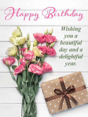 Fabulous Flowers Happy Birthday Card Birthday Greeting Cards