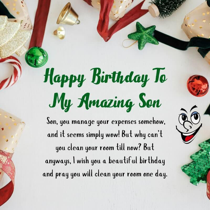 Funny Birthday Wishes For Son From Mom Dad