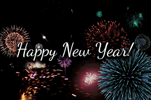 Happy new year firework animated gif image free download