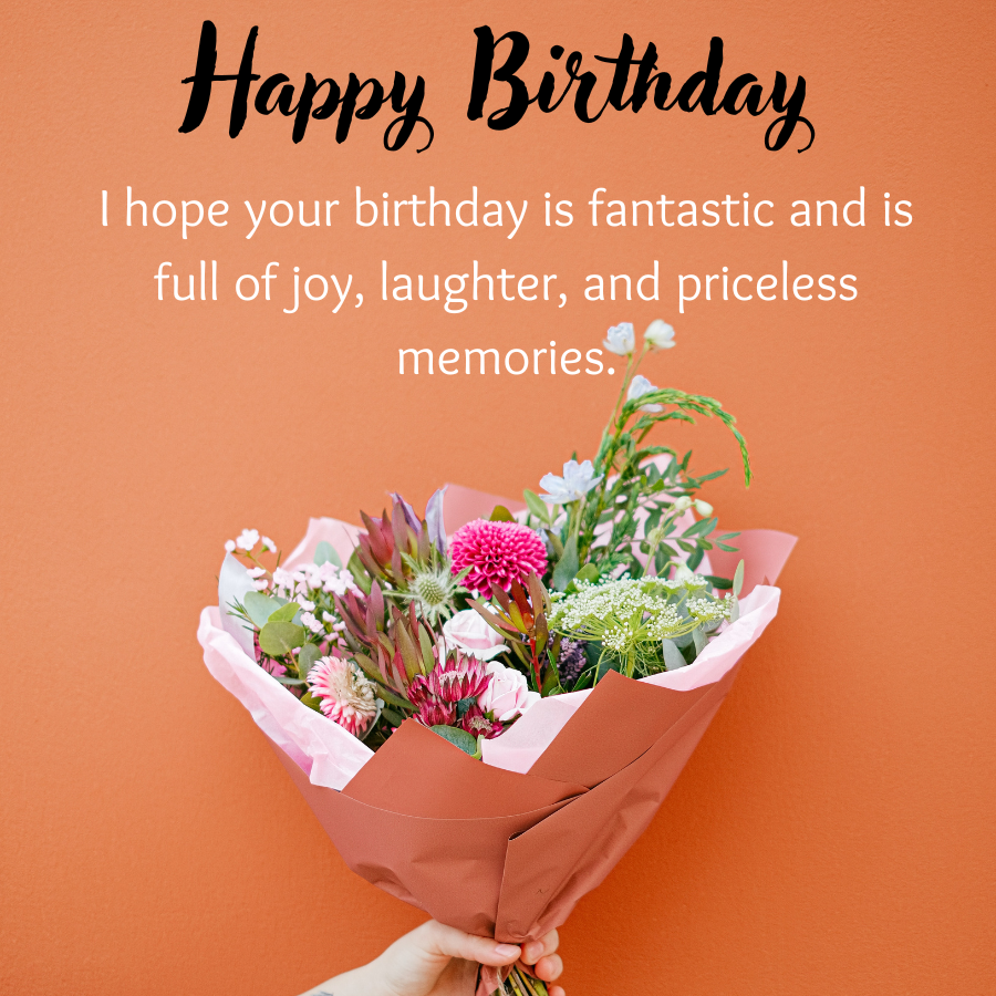 Send Your Love with Happy Birthday Wishes Images with Flowers