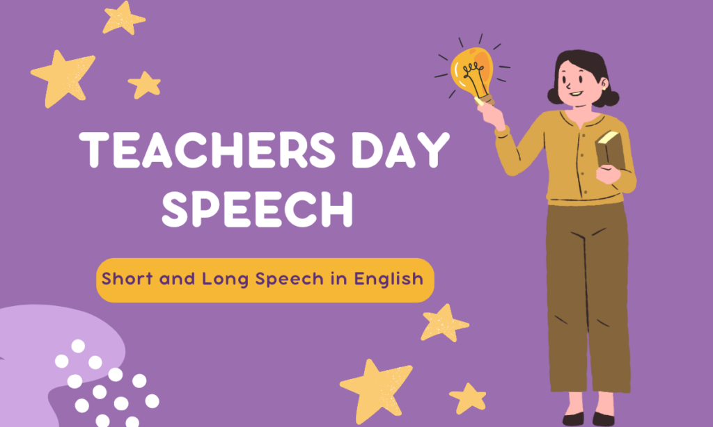 Teachers Day Speech In English For Students Long Short Teachers Day 2023