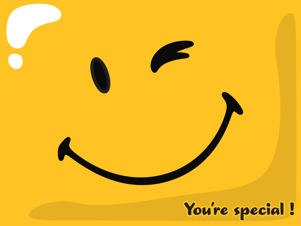 You Are Special Smiley Wallpaper Image