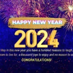 firework happy new year 2024 wishes message image