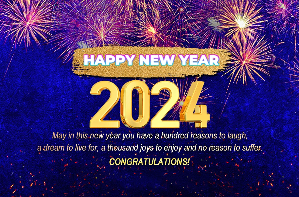 firework happy new year 2024 wishes message image