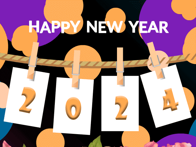 happy new year 2024 gif moving images free