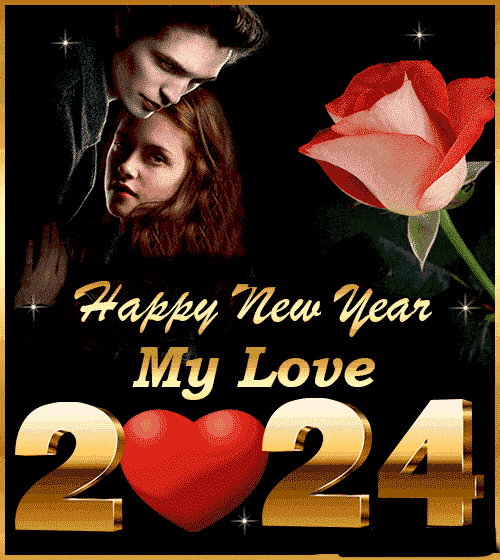 happy new year 2024 my love gif