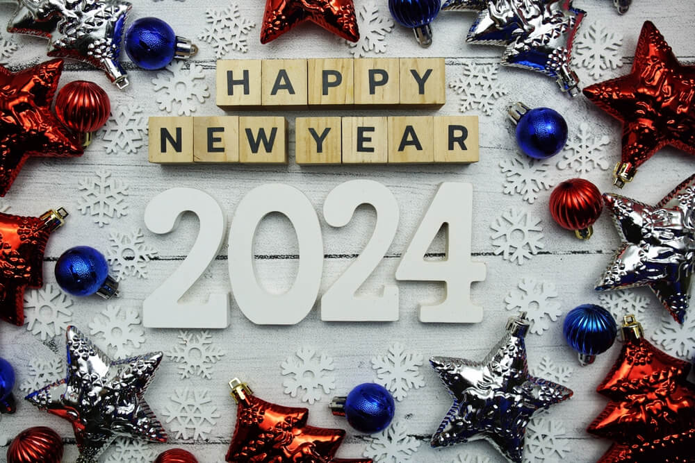 new year background 2024 2