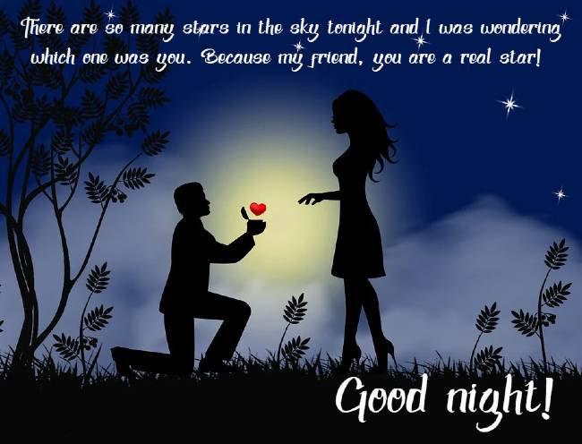 romantic good night messages for her