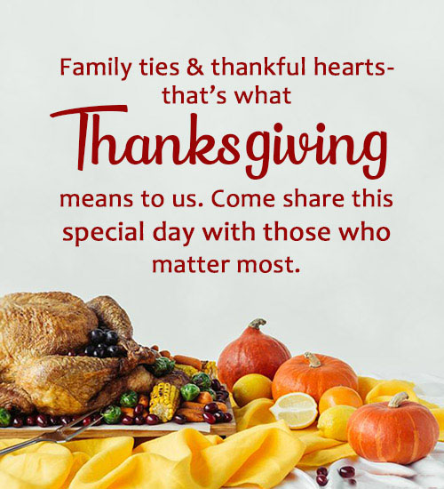 thanksgiving invitation for family