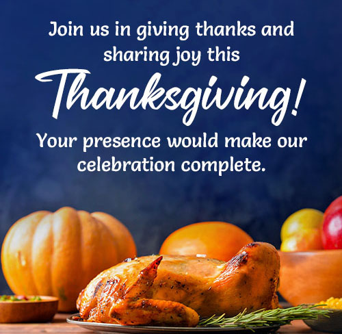 thanksgiving invitation message 1