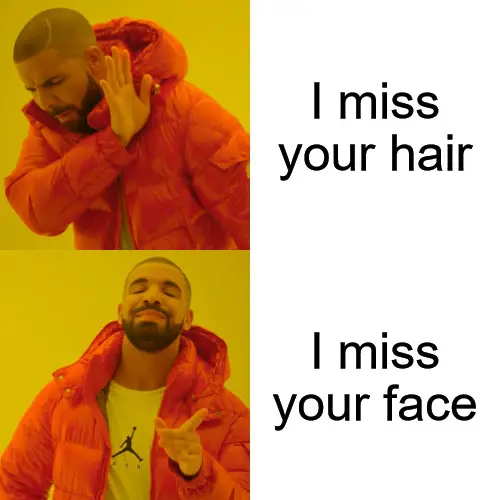 Drake Hotline Bling Miss you Meme