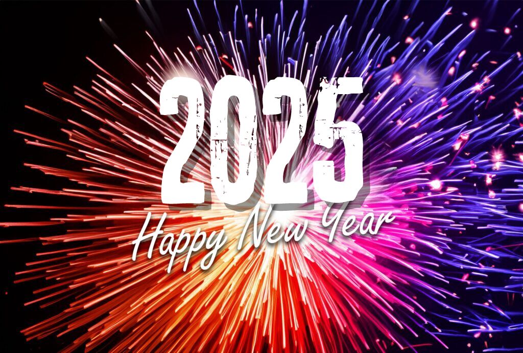 Free download HD 2025 new years eve top quality fireworks background image