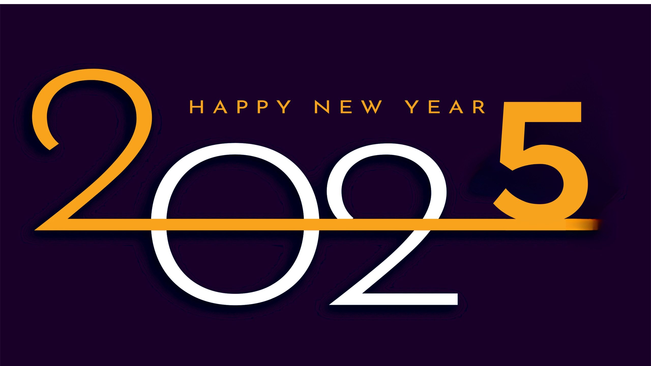 Free vector modern purple black and red, yellow Happy New Year background 4K UHD