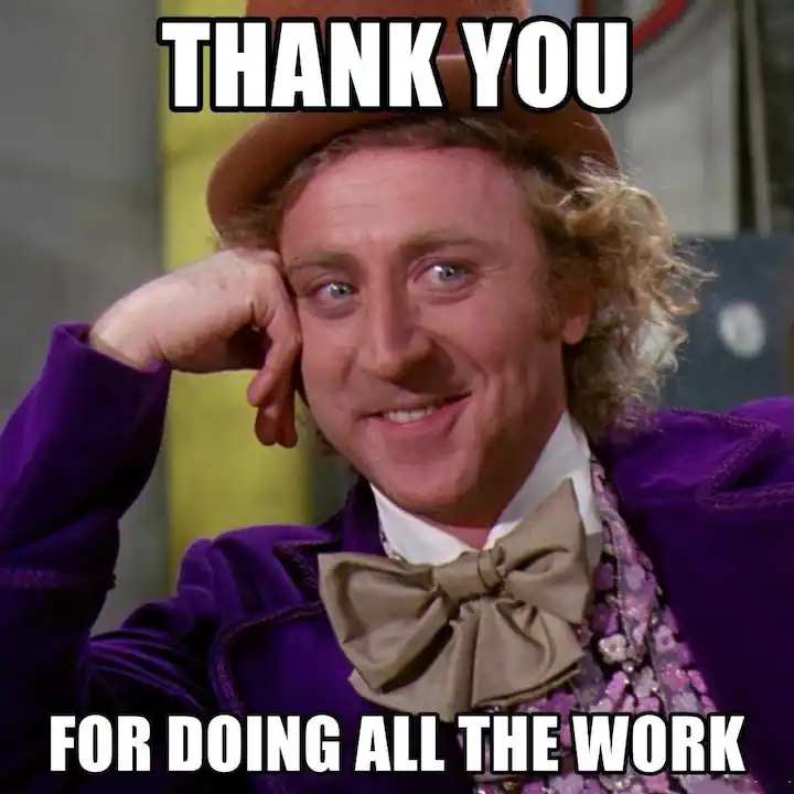 Funny condescending Willy Wonka